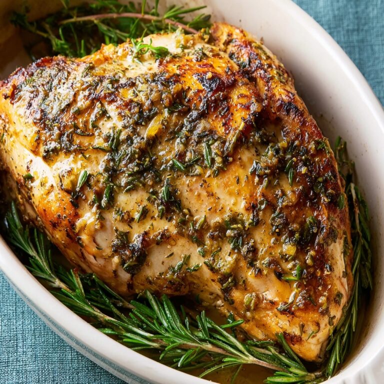 Roasted Turkey Breast with Garlic and Herbs Recipe