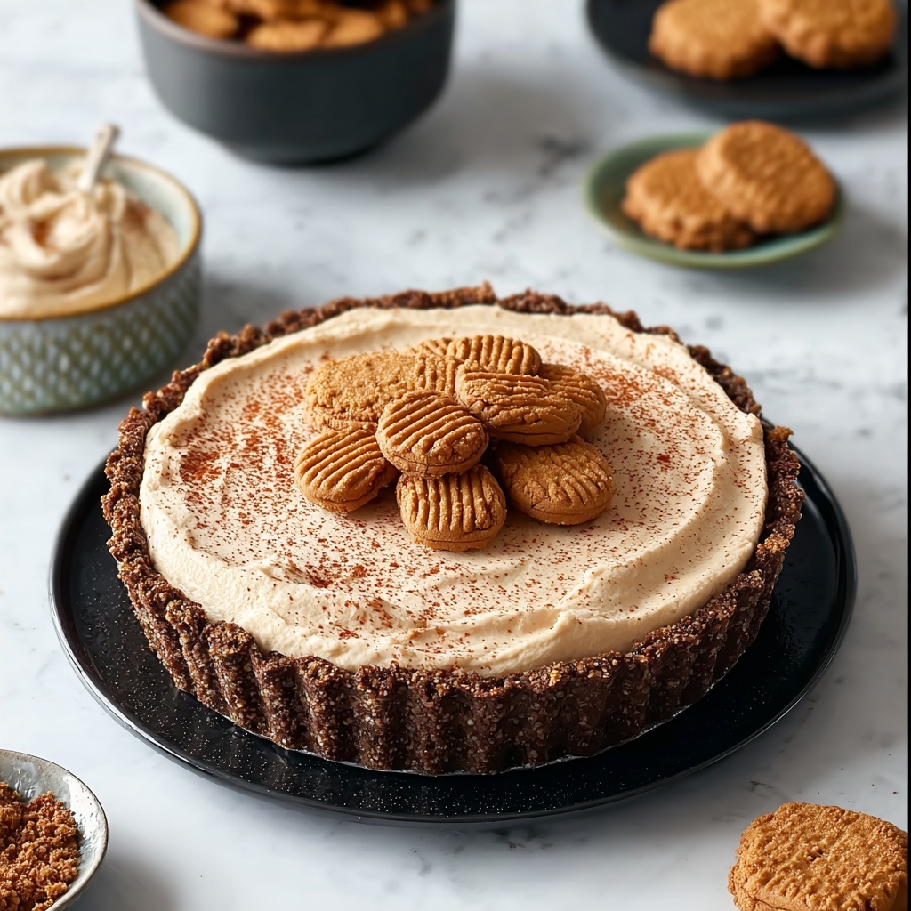 No-Bake Lotus Biscoff Cheesecake Recipe - Recipe Image