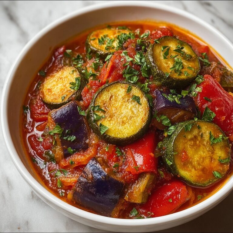 Rustic Mediterranean Vegetable Ratatouille Soup Recipe