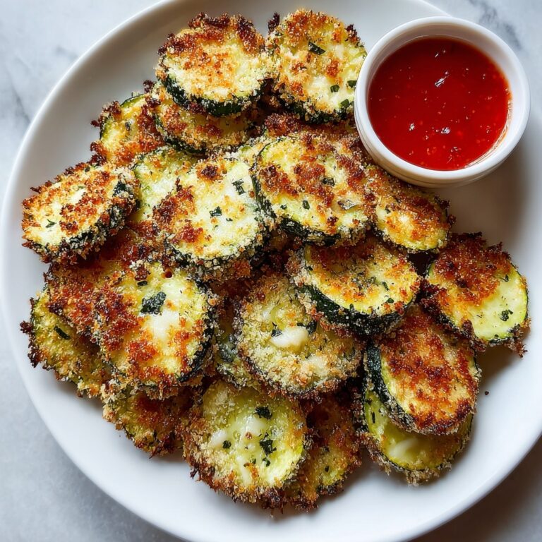 Air Fryer Parmesan Breaded Zucchini Rounds Recipe
