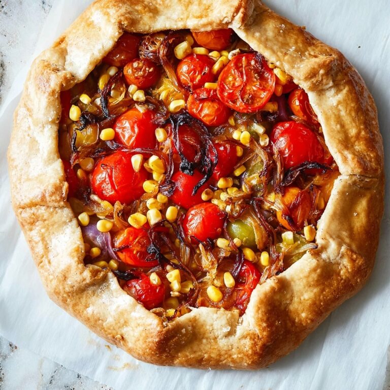 Tomato and Corn Galette with Buffalo Mozzarella Recipe