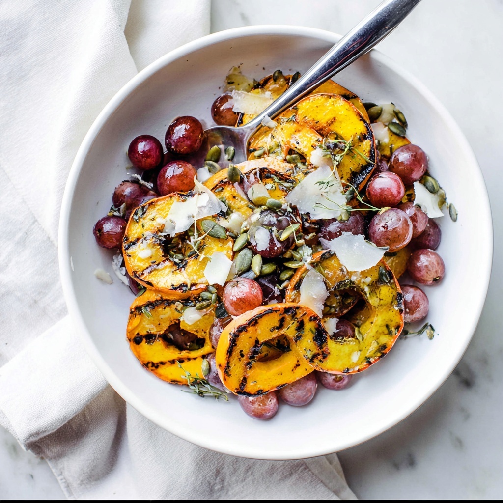 Roasted Squash and Grapes with Parmesan, Pepitas, and Balsamic Recipe - Recipe Image