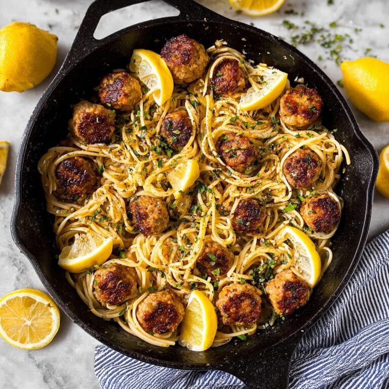 Chicken Piccata Meatballs with Lemon and Capers Recipe
