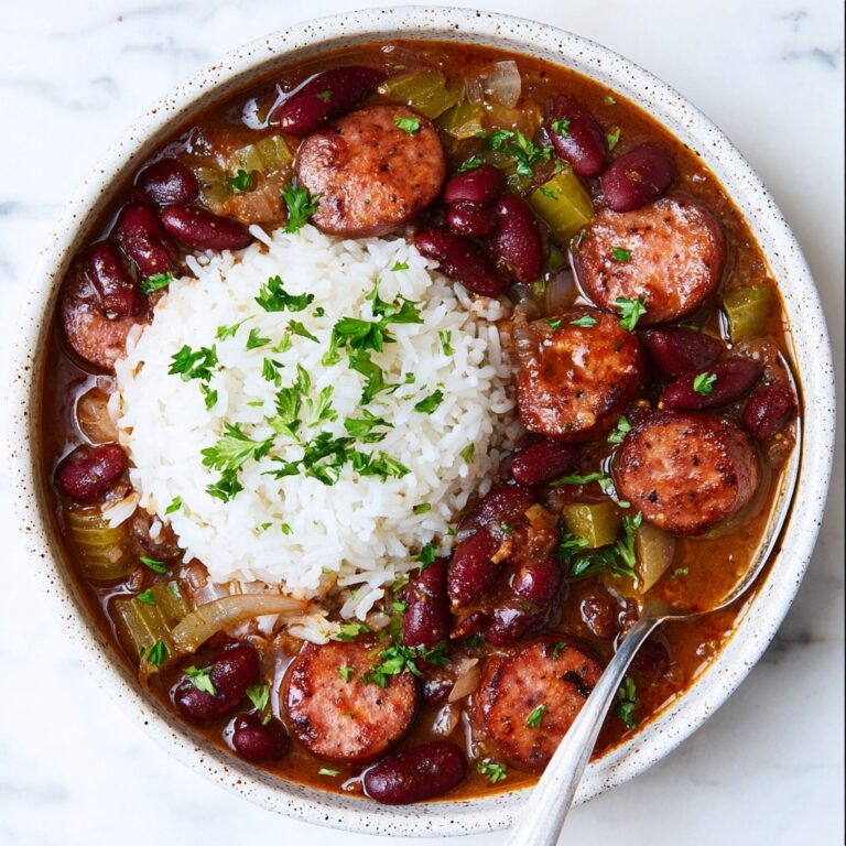 Red Beans and Rice with Andouille Sausage and Cajun Spices Recipe