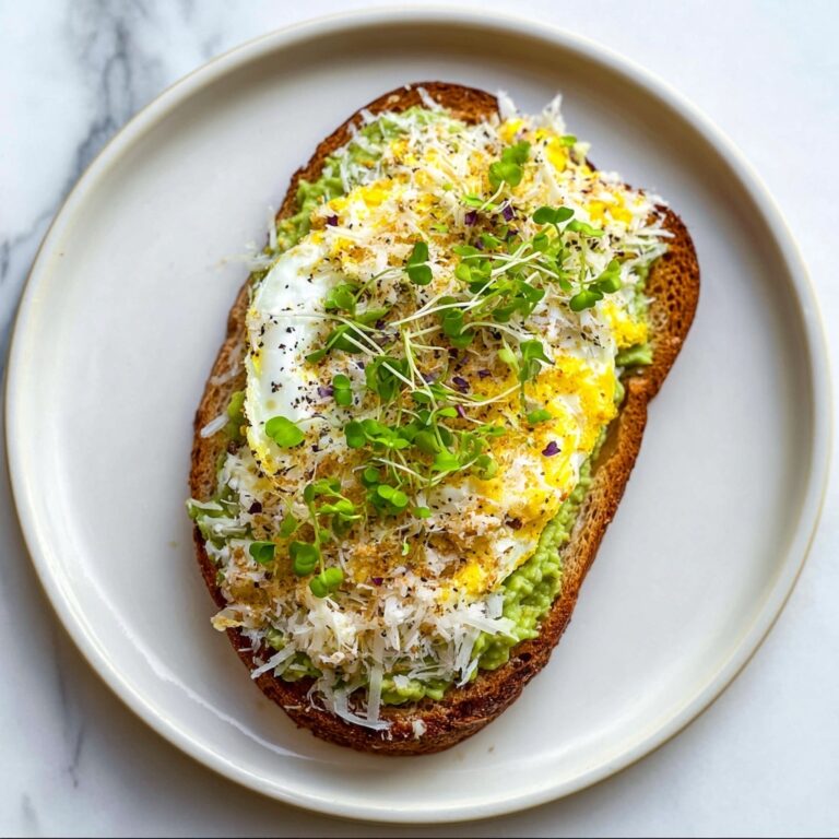 Grated Egg Avocado Toast Recipe