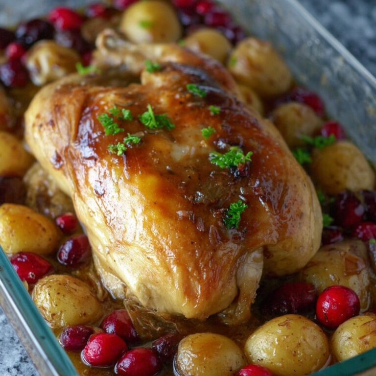 Balsamic Cranberry Chicken Bake Recipe