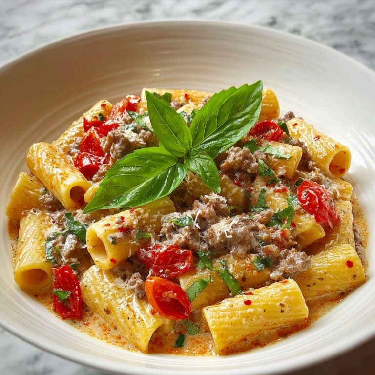 Creamy Italian Sausage Rigatoni Recipe