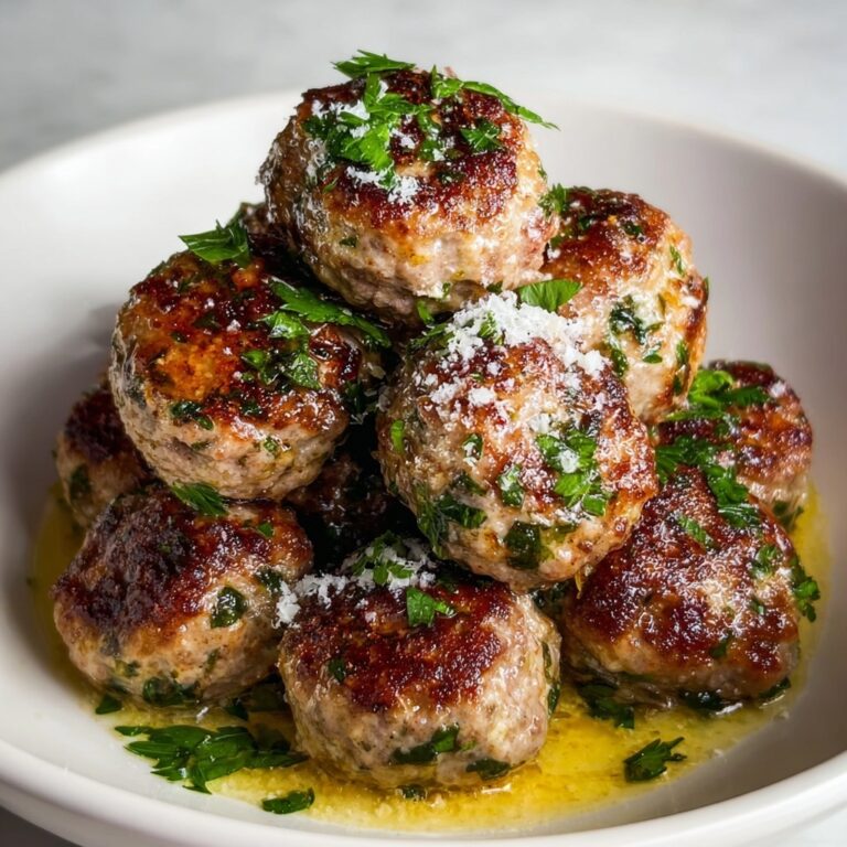 Keto Garlic Butter Meatballs Recipe
