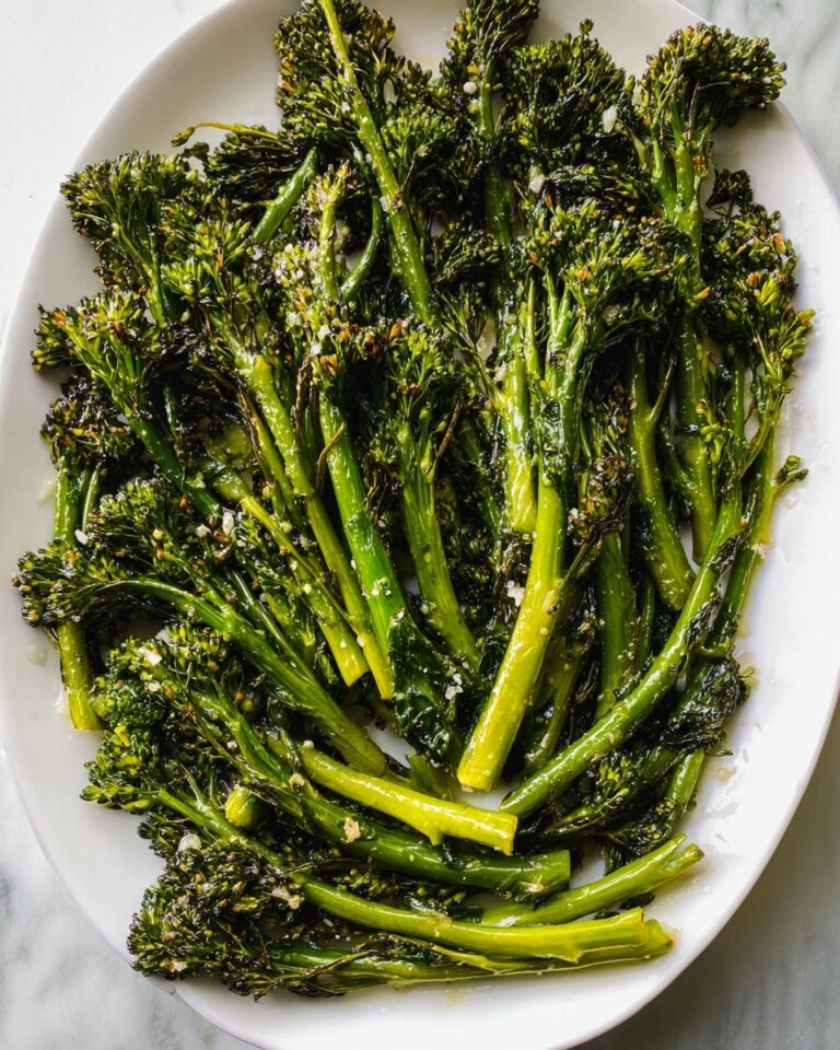 Balsamic Parmesan Roasted Broccolini Recipe