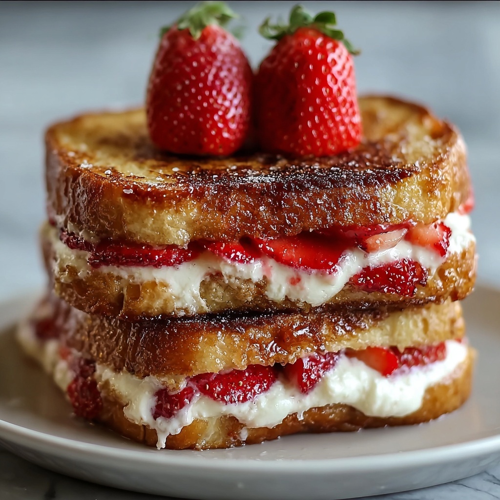 Fried Strawberry Cheesecake Sandwiches Recipe - Recipe Image