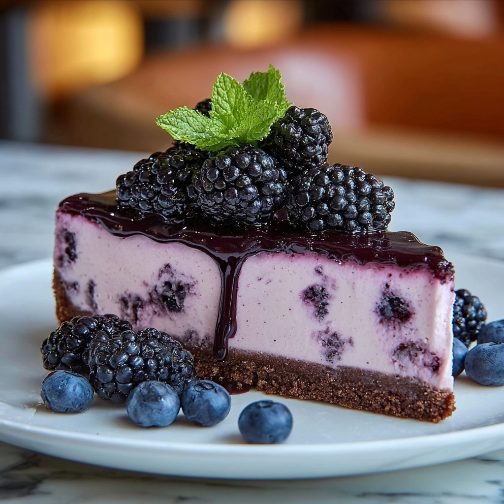 Blackberry Cheesecake Recipe - Recipe Image