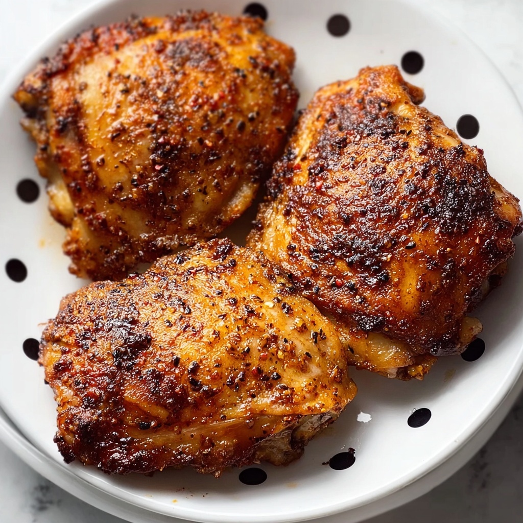 Crispy Air Fryer Chicken Thighs with Smoky Seasoning Recipe - Recipe Image