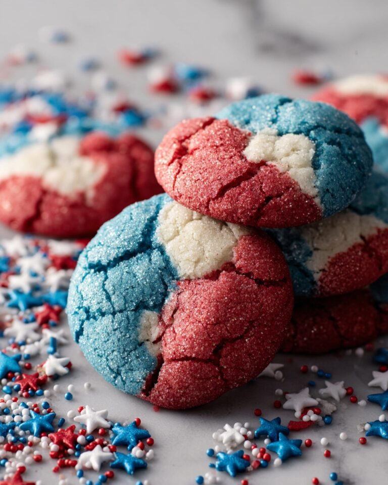 Patriotic Crinkle Cookies Recipe
