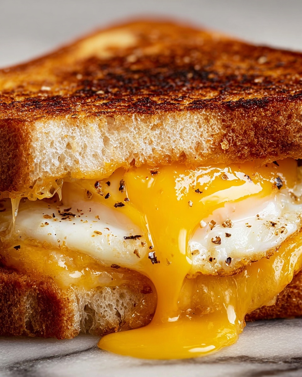 Breakfast Grilled Cheese with Eggs Recipe - Recipe Image