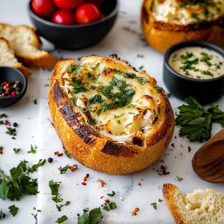Cheesy Chicken Garlic Bread Sandwiches Recipe