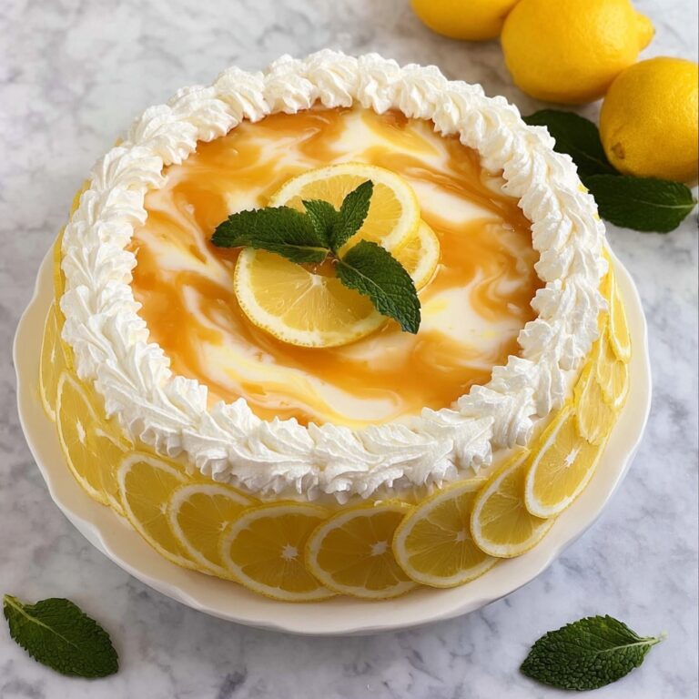 Luscious Lemon Swirl Cheesecake Recipe