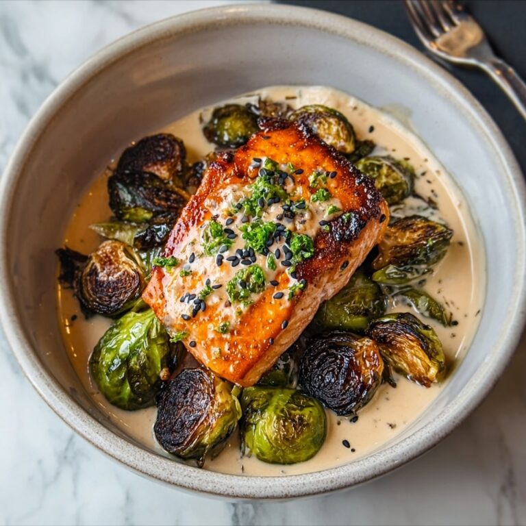 Teriyaki Salmon Bowls with Crispy Brussels Sprouts Recipe