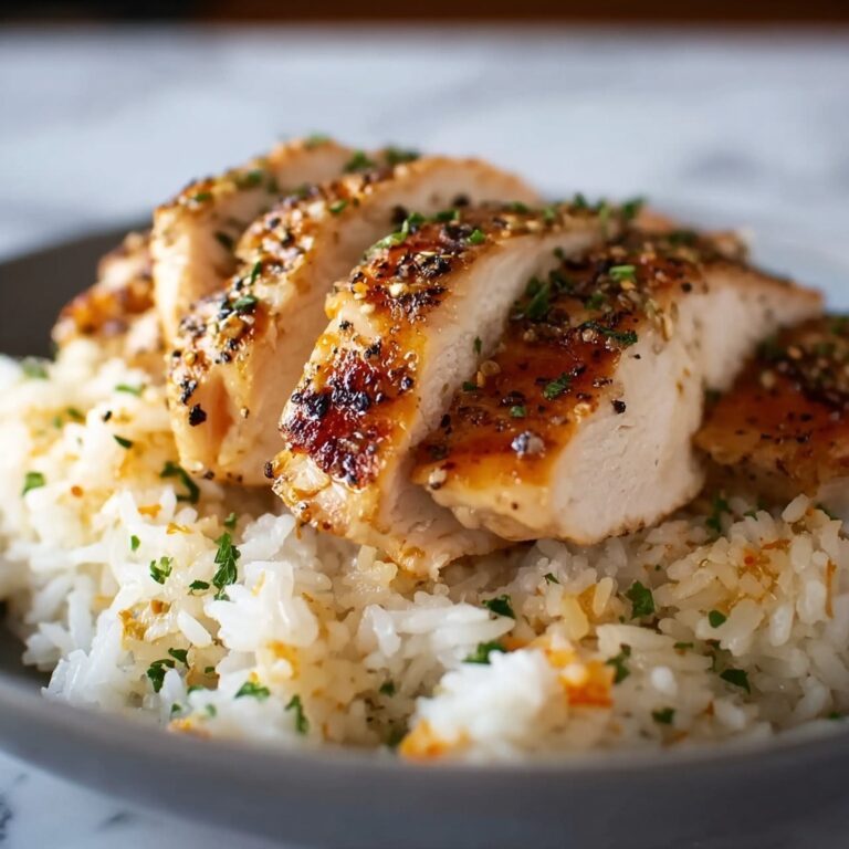 Chicken with Garlic Parmesan Rice Recipe