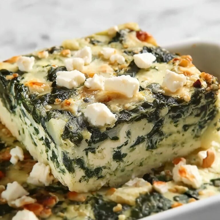 Spinach Casserole with Feta Cheese Recipe