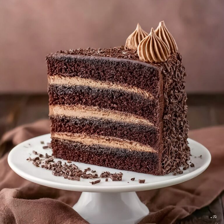 Decadent Chocolate Cake with Moist Layers and Rich Chocolate Buttercream Recipe