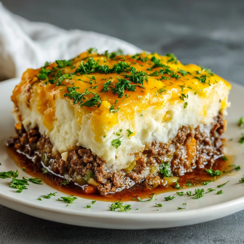 Meatloaf with Mashed Potatoes and Cheese Recipe - Recipe Image