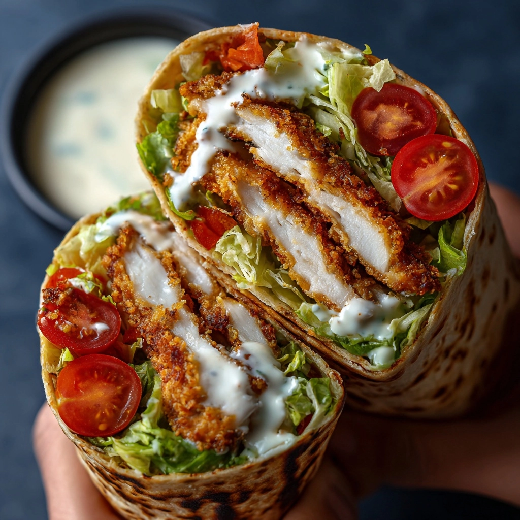 Crispy Chicken Twister Wrap Recipe - Recipe Image