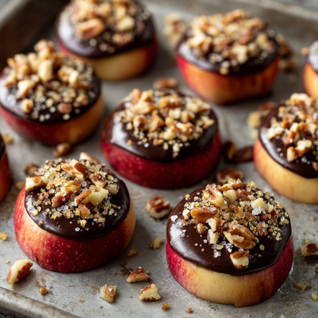 Chocolate Turtle Apple Slices Recipe - Recipe Image