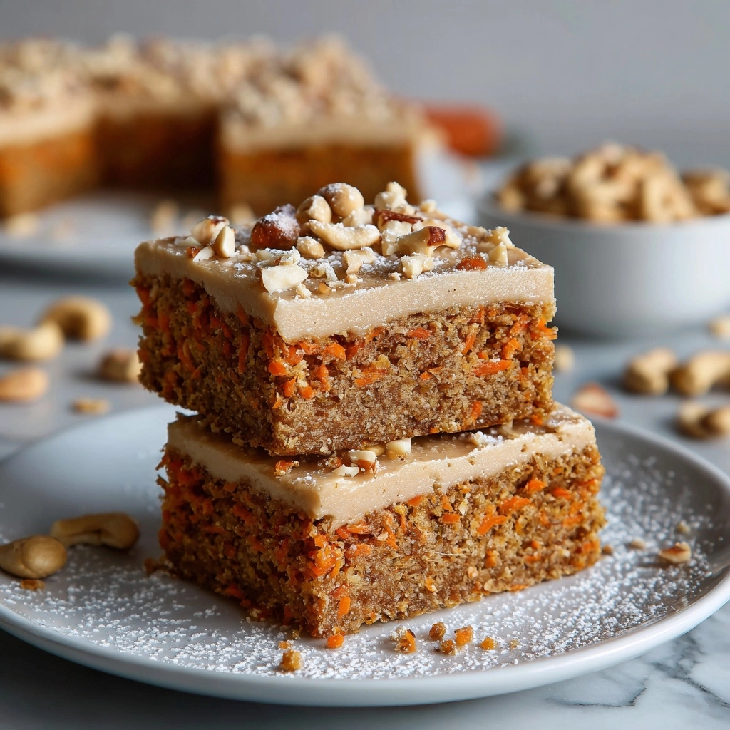 Vegan Carrot Cake Bars Recipe - Recipe Image