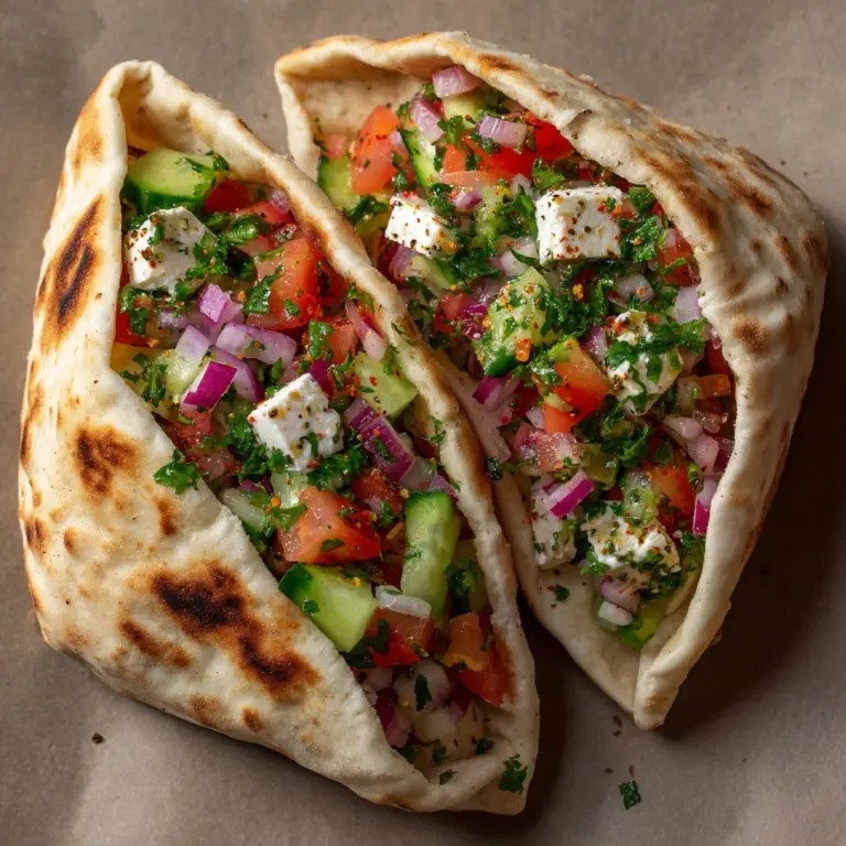 Delicious Greek Salad Pita Pockets Recipe