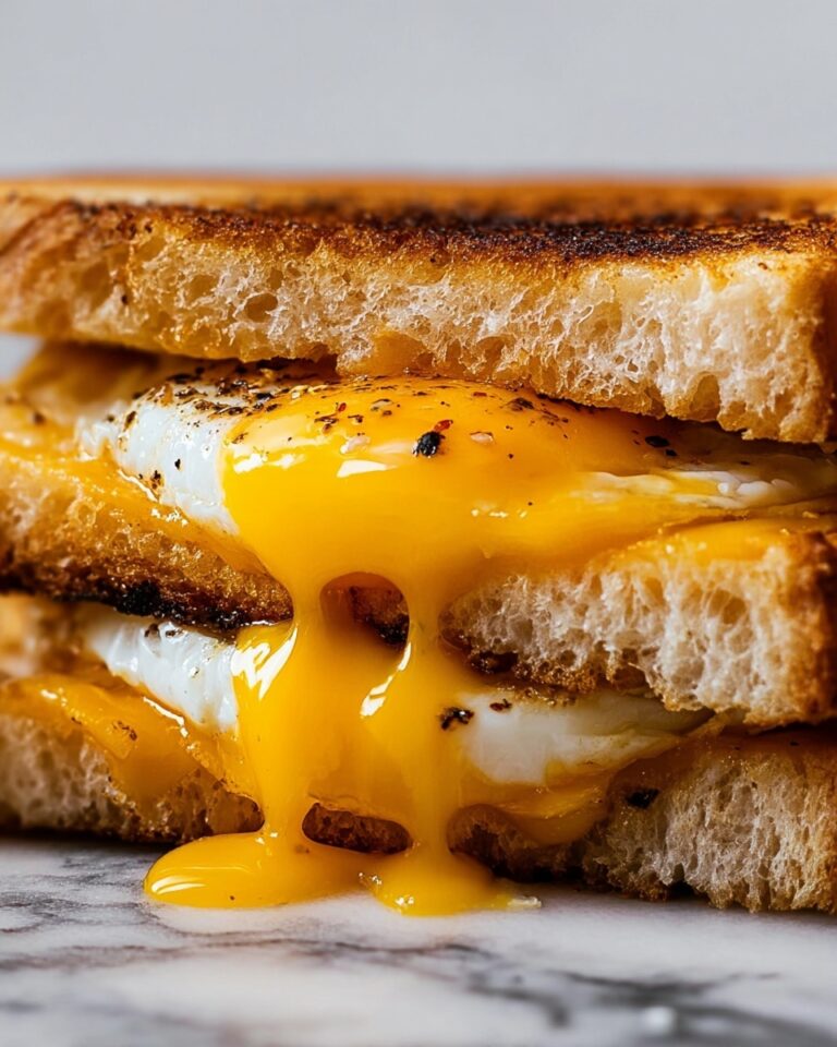 Breakfast Grilled Cheese with Eggs Recipe