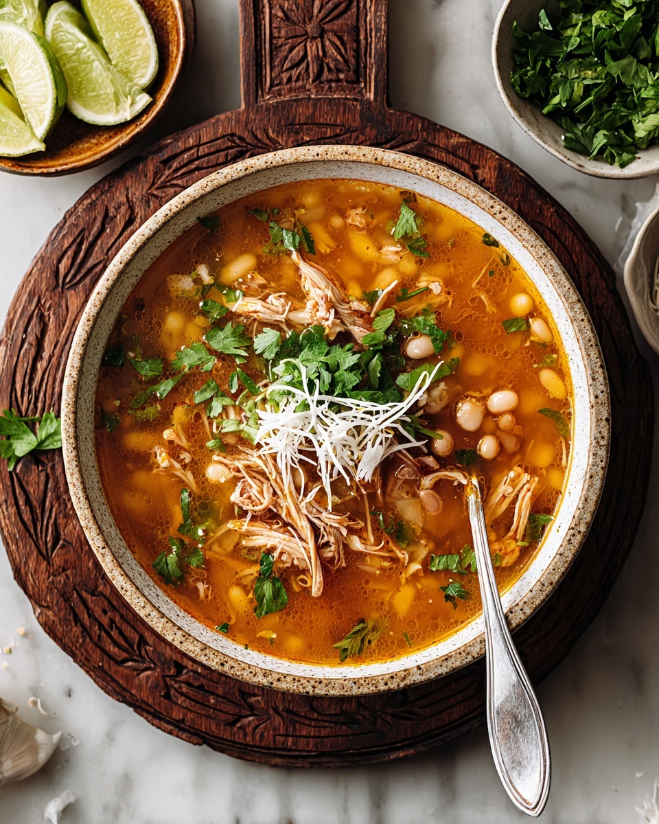 Red Chicken Pozole Soup Recipe - Recipe Image