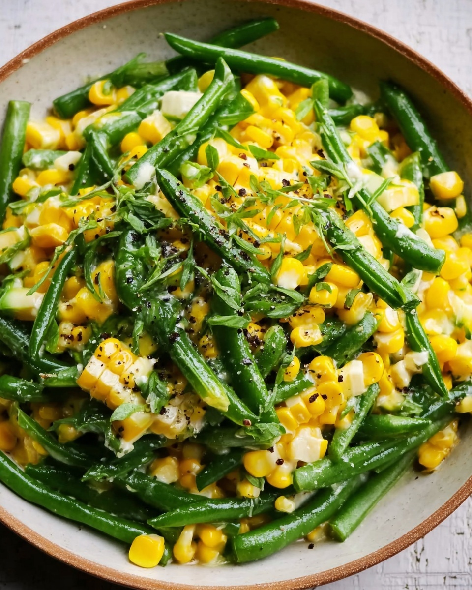 Summer Corn & Green Beans with Herb Butter Recipe - Recipe Image