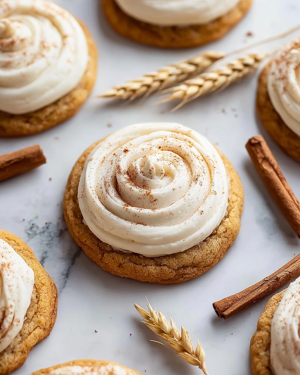 Pumpkin Cookies with Cream Cheese Frosting Recipe - Recipe Image