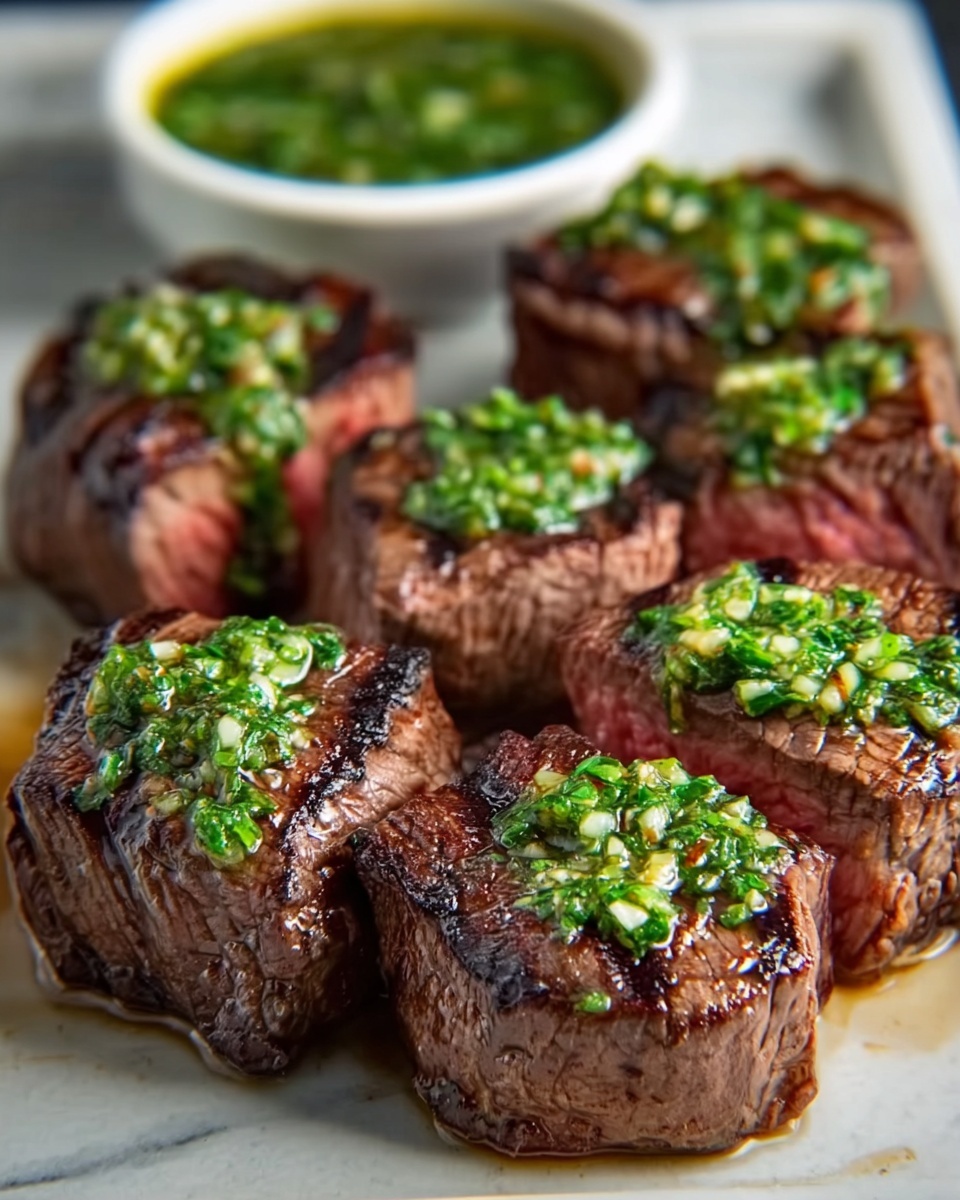 Grilled Steak with Chimichurri Sauce Recipe - Recipe Image
