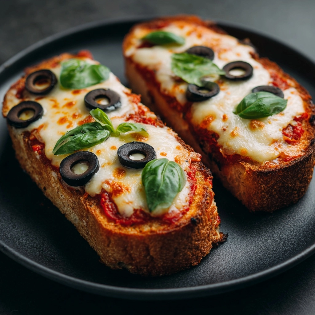 Cheesy Pizza Toast Recipe - Recipe Image