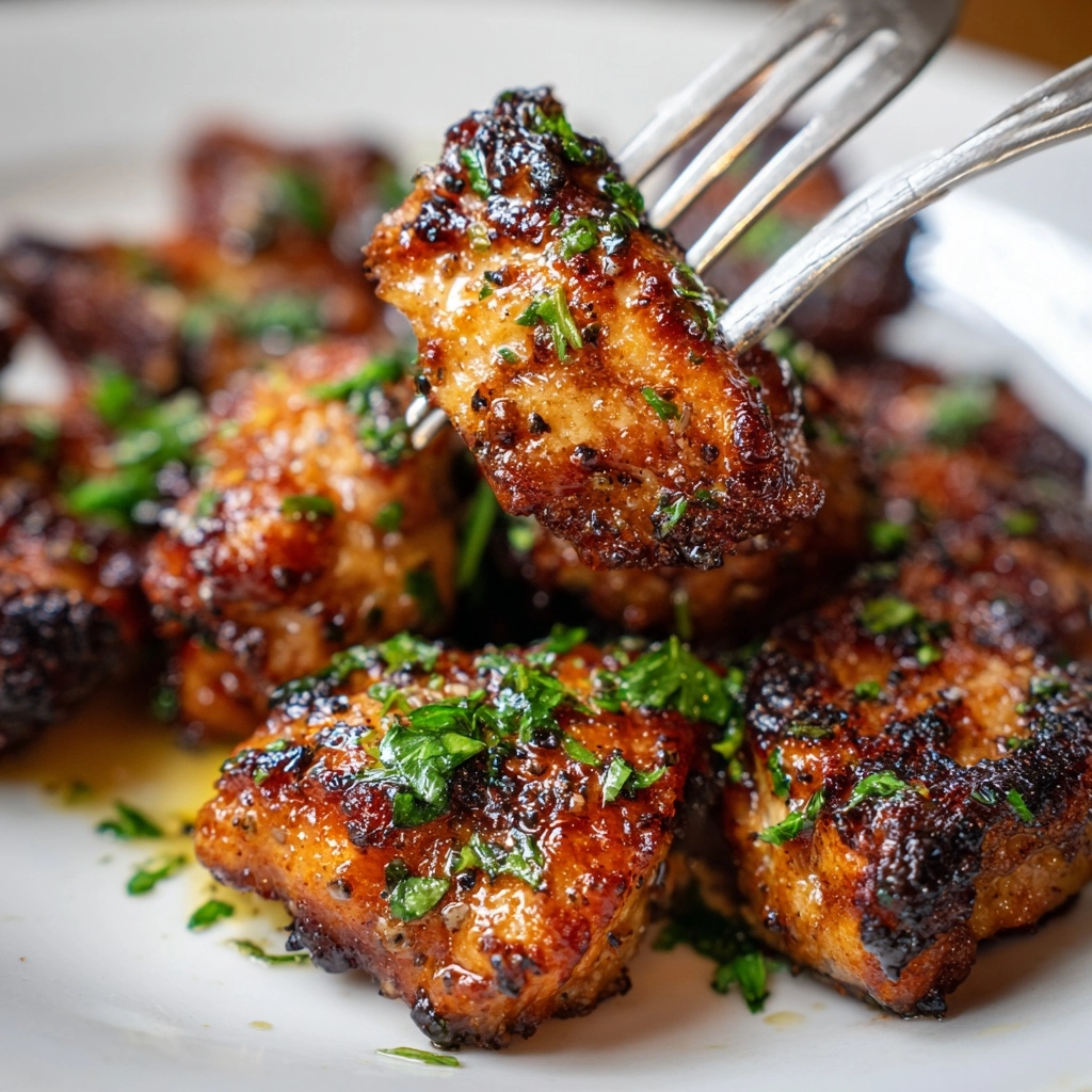 Garlic Butter Chicken Bites Recipe - Recipe Image