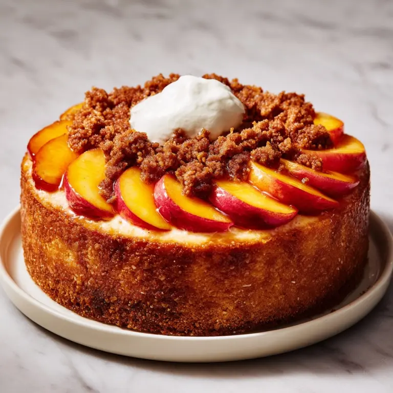Peach Cobbler Upside Down Cake Recipe