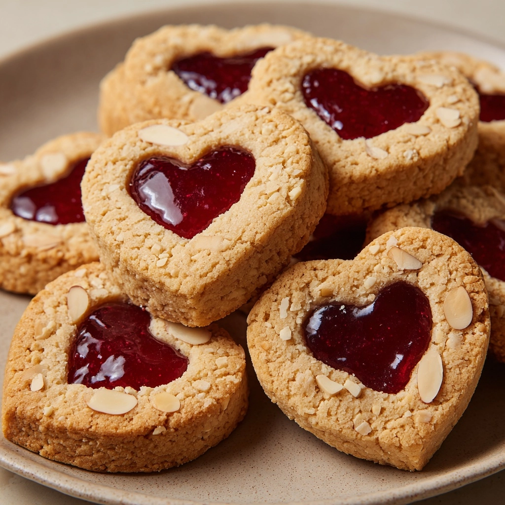 Almond Heart Cookies Recipe - Recipe Image