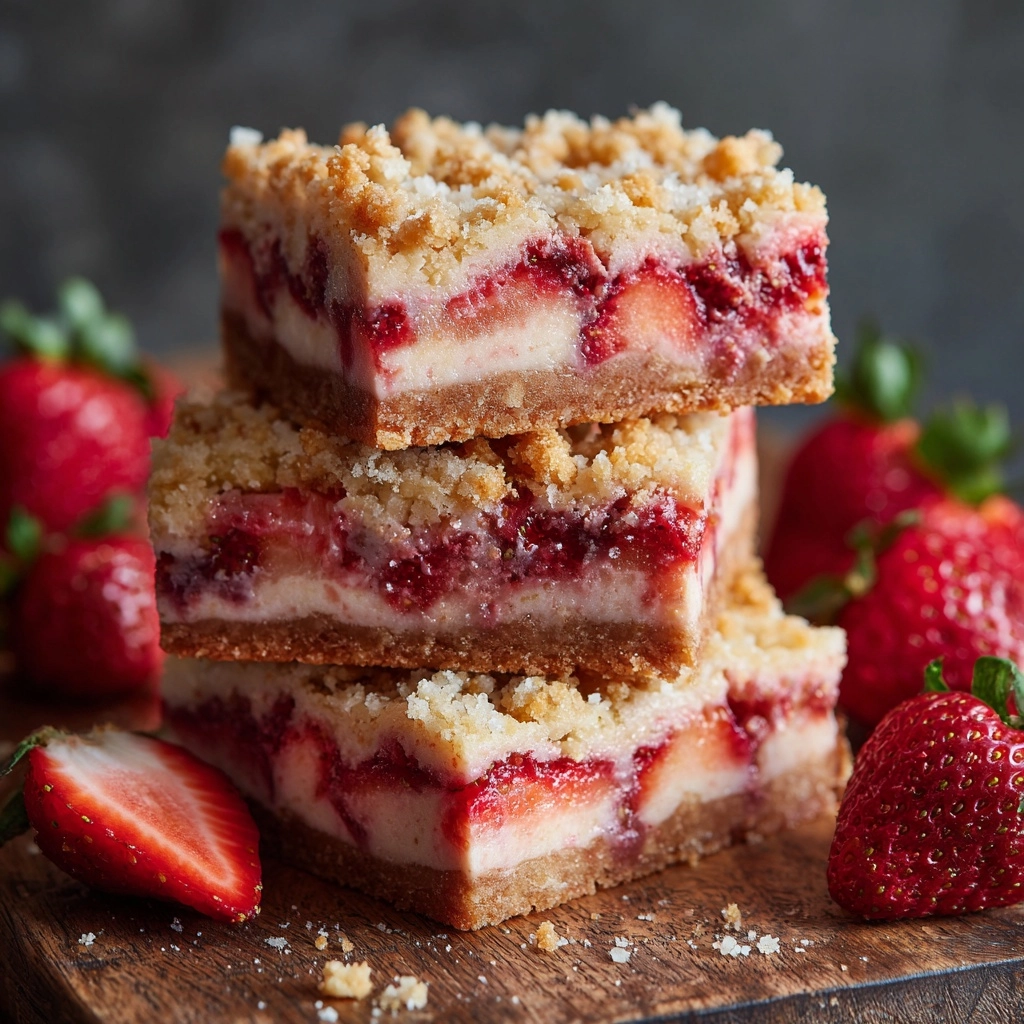 Strawberry Crunch Brownies Recipe - Recipe Image