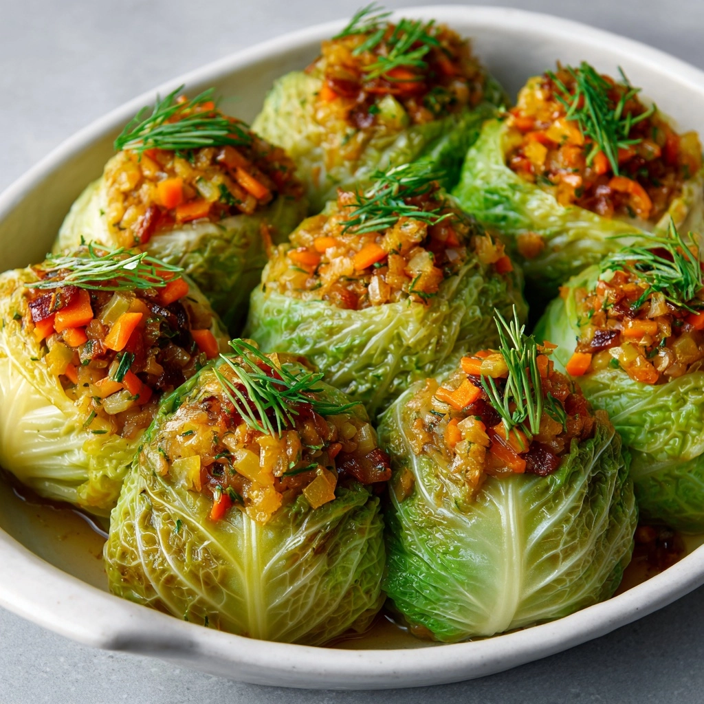 Italian Stuffed Cabbage Rolls Recipe - Recipe Image