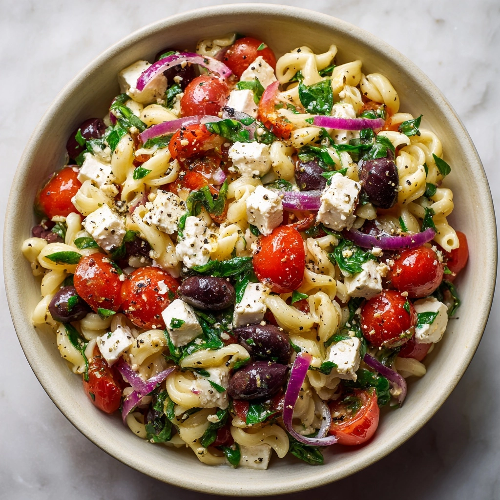 Greek Pasta Salad Recipe - Recipe Image