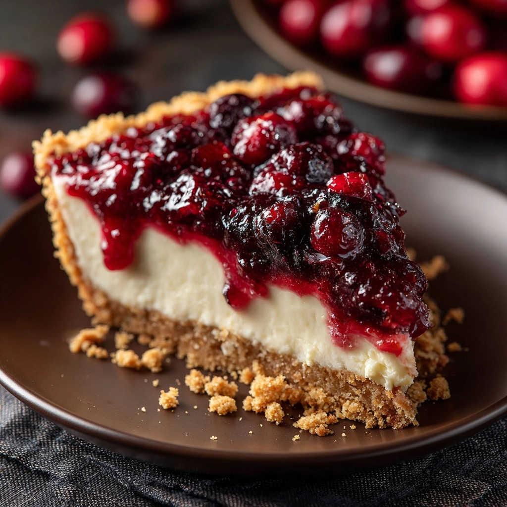 Cranberry Cheesecake Pie Recipe - Recipe Image
