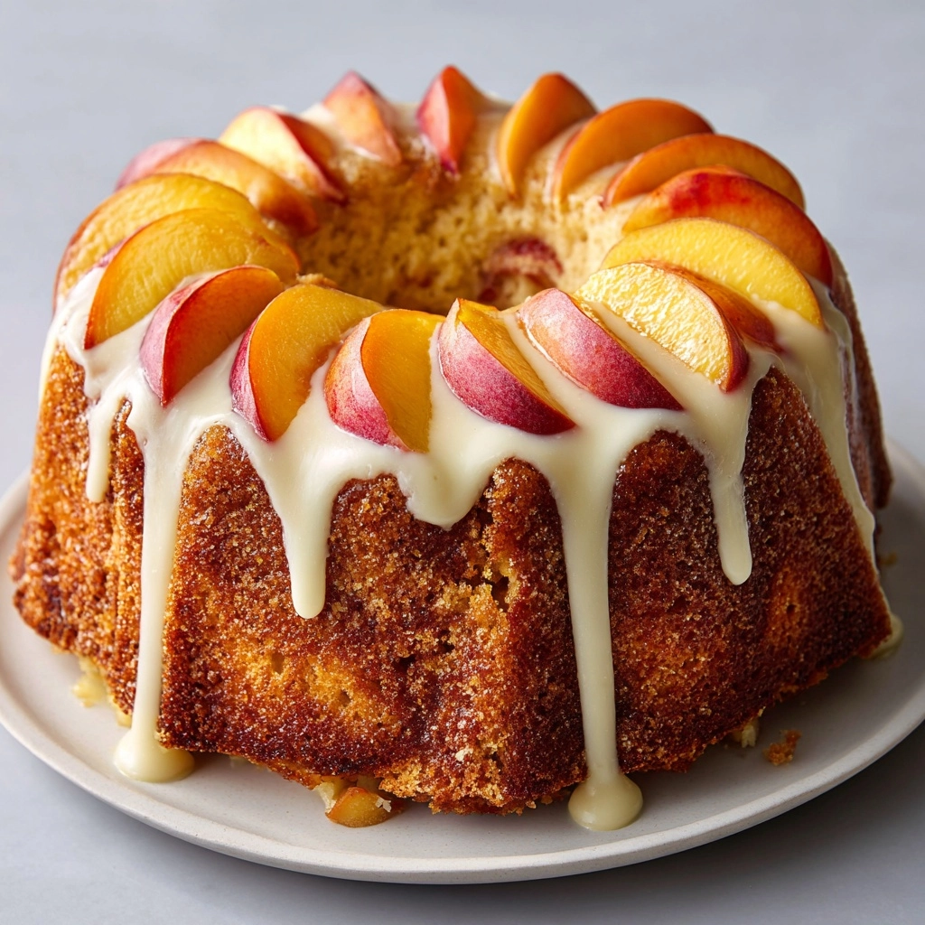 Peach Buttermilk Pound Cake Recipe - Recipe Image