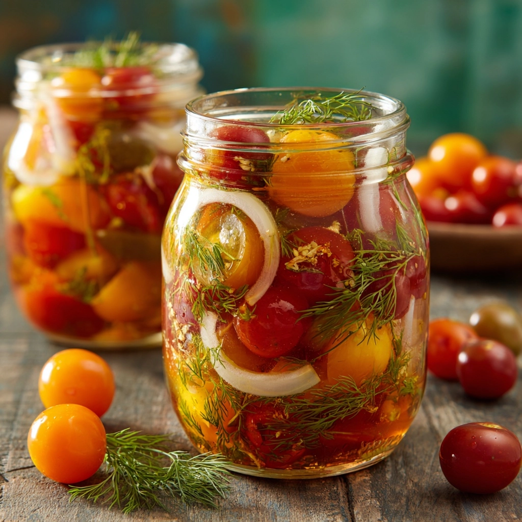 Pickled Cherry Tomatoes Recipe - Recipe Image