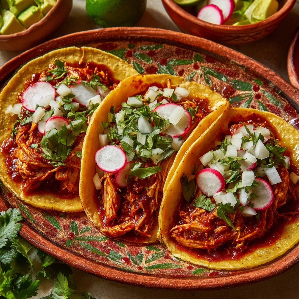 The Best Chicken Tinga Tacos Recipe - Recipe Image