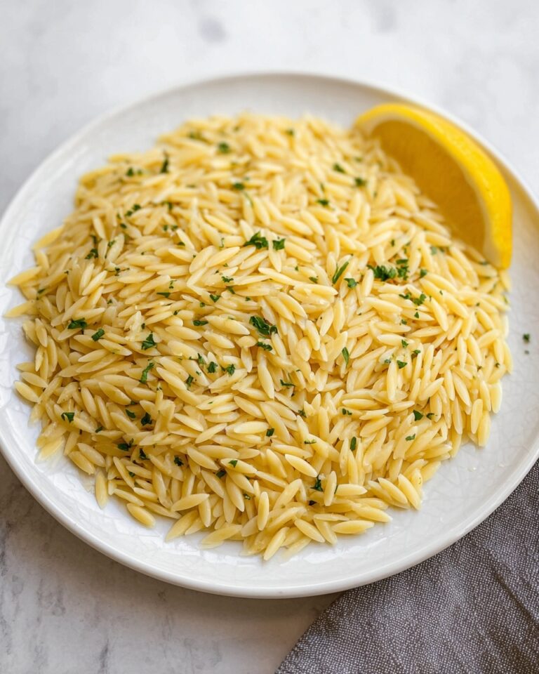 Lemon Orzo Pasta with Parmesan and Fresh Herbs Recipe