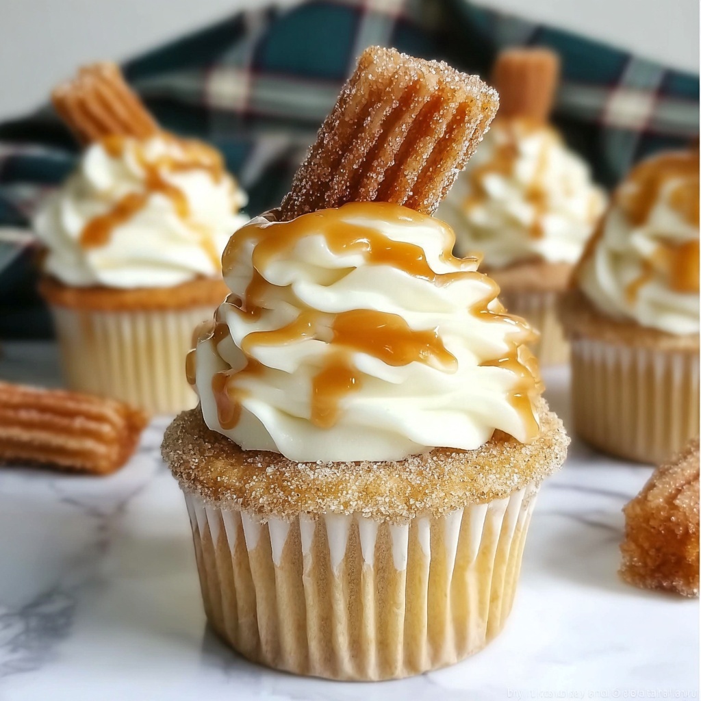 Churro Cupcakes Recipe - Recipe Image
