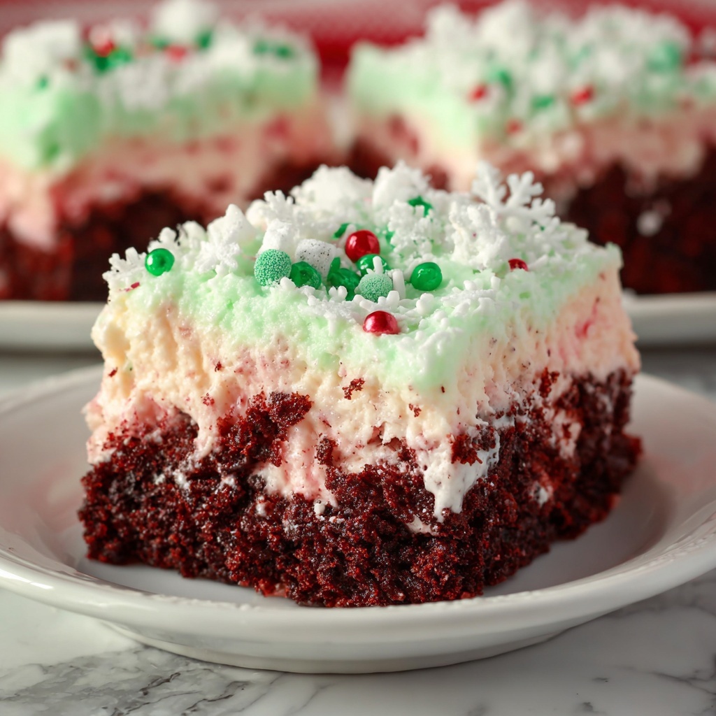 Christmas Red Velvet Poke Cake Recipe - Recipe Image