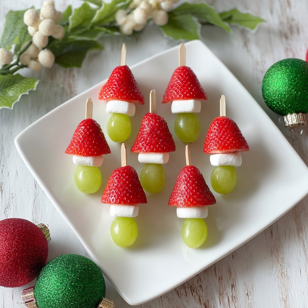 Grinch Fruit Kabobs Recipe - Recipe Image