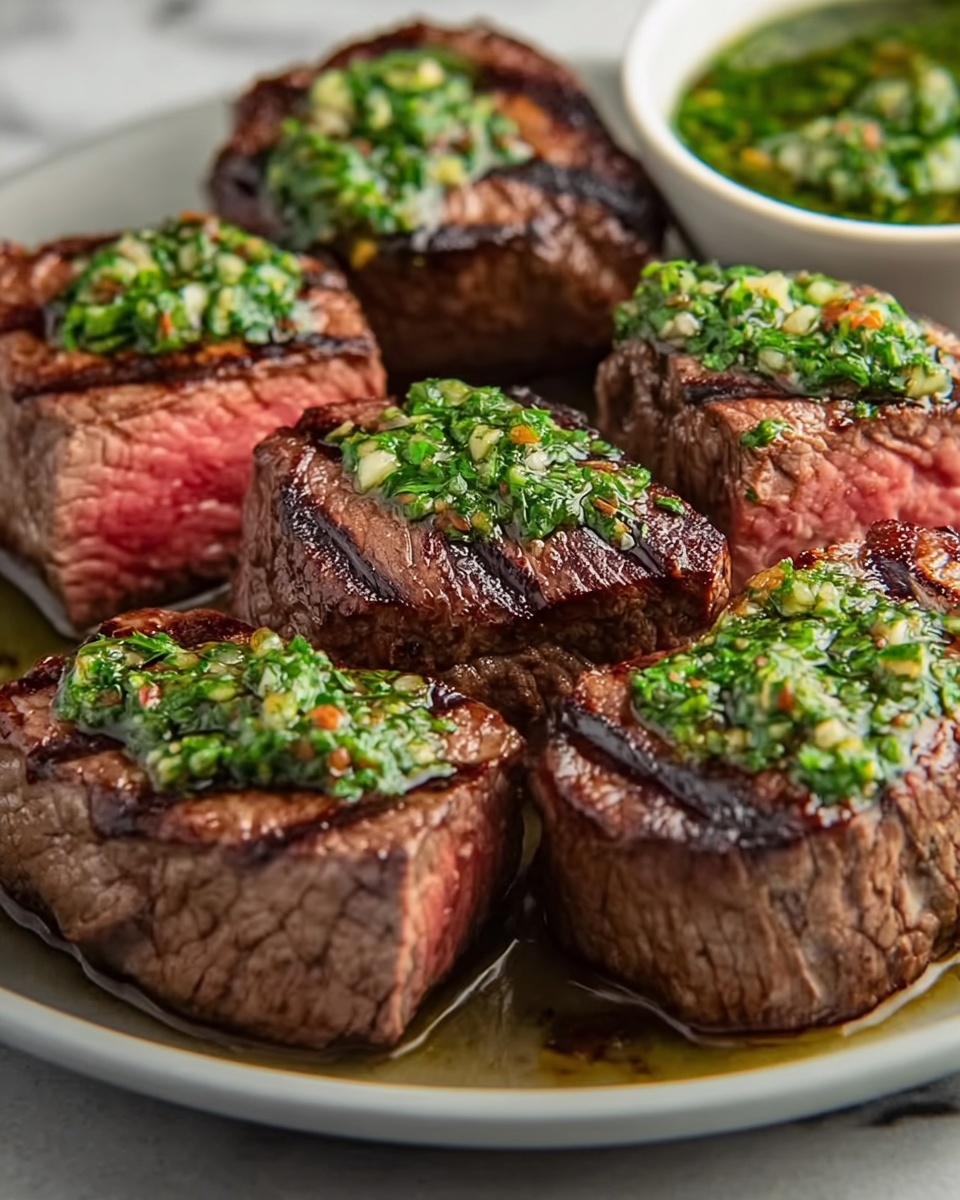 Grilled Steak with Chimichurri Sauce Recipe - Recipe Image